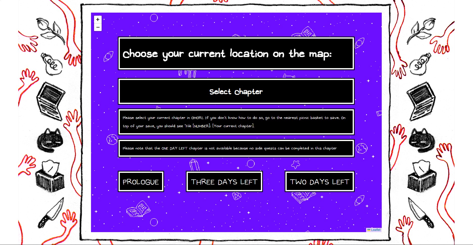 Starting form of SideQuest-OMORI